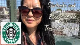 Starbucks Gone Green / biodegradable trash can liners