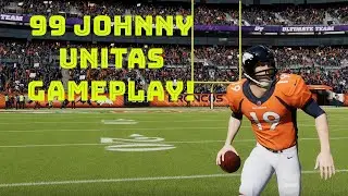 99 Overall Johnny Unitas Gameplay! Madden Ultimate Team Gameplay!