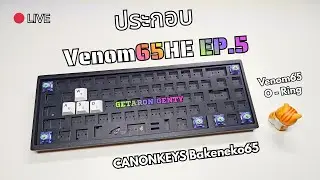 🔴 ประกอบ VENOM 65 HE EP.5 | VENOM65 O-Ring mount | Getaron Genty | Invokeys stab | Bakeneko65