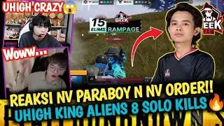 Reaksi Nv Paraboy n Nv Order Tengok Uhigh Menggila😱 Uhigh King Aliens 8 Solo Kills🔥Pmgc 2022