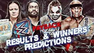 WWE Payback 2020 Results & Winners Predictions