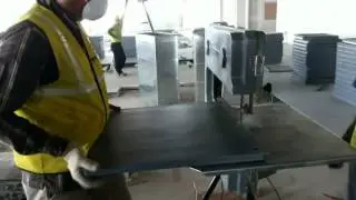 Unitile Perimeter Tile Cutting with Bandsaw Machine