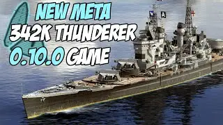 342k Thunderer 0.10.0 MAX RANGE/Dead EYE  BB META ?? WOWS