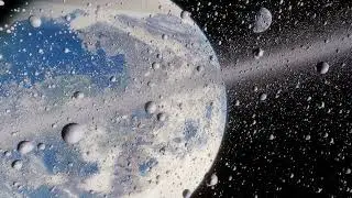Rings of a fictional planet 2,276 light years away from Earth