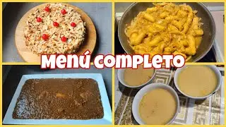 MEN&Uacute; COMPLETO ECON&Oacute;MICO! COMIDA, CENA Y POSTRE PARA 7 PERSONAS!