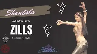 Alice Shantala Fusion Bellydance dancing in Augsburg at Zoe Jakes Show | Finger Cymbals |