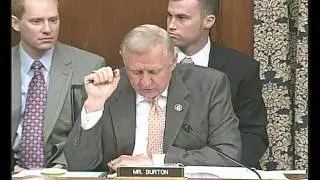 Rep. Dan Burton Questions Treasury Sec. Geithner on His Role in AIG Bailout Coverup