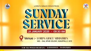 🔴 SUNDAY SERVICE LIVE | 18th Jan 2026 || Rev. George K Herbert | LORD'S GRACE MINISTRIES
