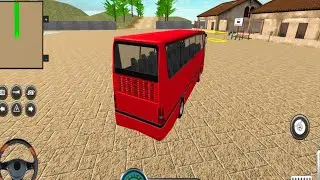 Bus Driver Red Colour - Uphill Bus Driving Missing Simulator Android Game Play - 2028