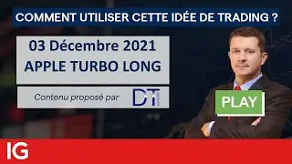 🔵APPLE - Id&eacute;e de trading turbo DT EXPERT du 03 d&eacute;cembre 2021