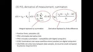 Control System II L5 ( PID  velocity Algorithms)