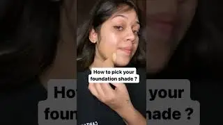 How to pick your foundation shade ✅#shorts #viral