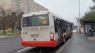 J&iacute;zda linkou 102 v &uacute;seku s&iacute;dli&scaron;tě Bohnice - zhořeleck&aacute; 