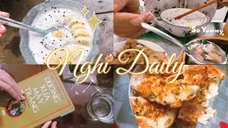 Ở nhà nấu gì?|Một cuối tuần chậm rãi: lần đầu ăn yến mạch, nấu bữa cơm nhà hai món....