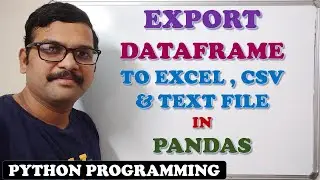 ЭКСПОРТ ДАННЫХ В EXCEL, CSV И ТЕКСТОВЫЙ ФАЙЛ В PANDAS || СОХРАНЕНИЕ ДАННЫХ В PANDAS