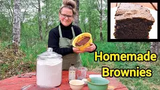 BEST Homemade Brownies/ Off Grid Baking in Alaska