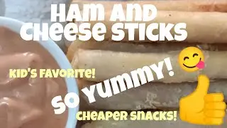 HOW TO MAKE/COOK HAM AND CHEESE STICKS