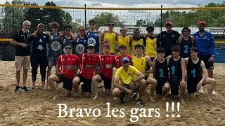 Tour 1. Coupe de France de Beach Volley. M18G. Dardilly. 4 mai 2025.