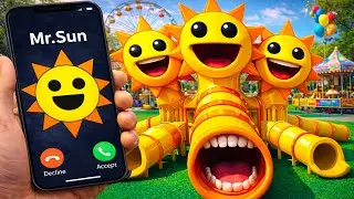 CURSE of SPRUNKI - story about mr SUN transformation DOUBLE SLIDE