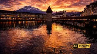 Daily Life in Switzerland | Lucerne City Walk 🇨🇭4K