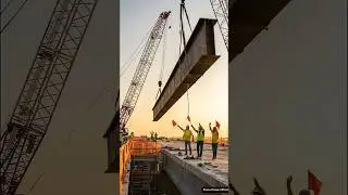 Bridge Girder Falls from Crane | Shocking Construction Failure