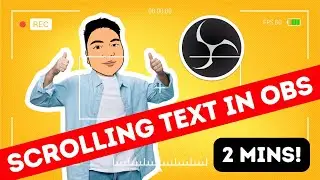 Create a SCROLLING TEXT In OBS Studio in 2 minutes