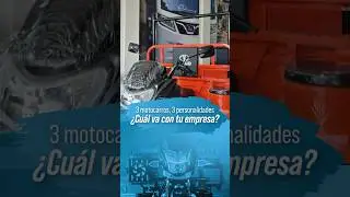 Tres modelos. Tres formas de trabajar. 🛵