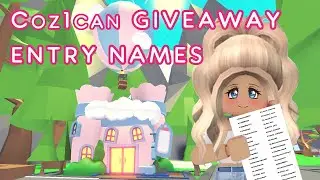 coz1cans sunday giveaway the entry name list updated