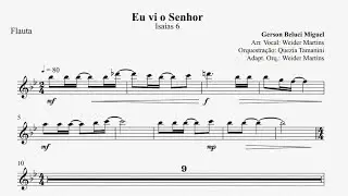 Eu vi o Senhor - Arranjo Flauta