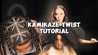 KAMIKAZE TWIST TUTORIAL 🔥( THICKEST HAIR IVE EVER DONE) @Fendiglamspa