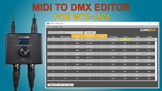 【DOREMiDi】How to use MIDI To DMX Editor