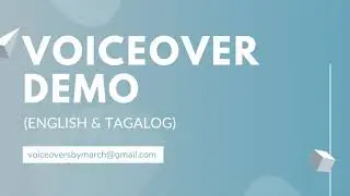 Female Voiceover Artist Demo (English & Tagalog)