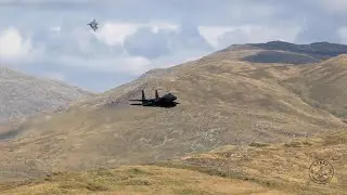 USAF 🇺🇸 F-15 Strike eagles in the Mach Loop 📸🏴󠁧󠁢󠁷󠁬󠁳󠁿