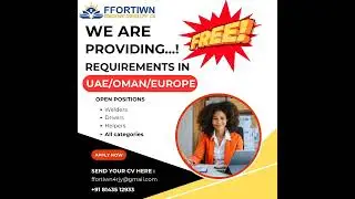 @ffortiwnconsultantservicespvtltd#freerequirementsineurope#highsalaryjobs#contactnow 8143512933