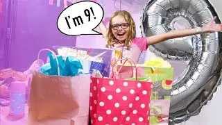 PEYTON's 9th BIRTHDAY MORNING OPENING PRESENTS!!🎁🎉