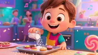 Helping Mom in the Kitchen | Fun Family & Learning Song for Kids | Toddler Chores Rhyme