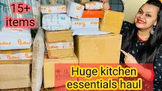 Huge Kitchen essentials haul | home essential | unboxing and review