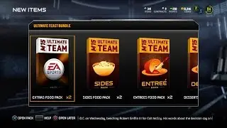 Madden 15 PS4 Ultimate Team Mode Gameplay - Ultimate Feast Bundle Pack Opening!! (60 FPS)
