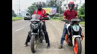 Duke 390 vs Dominar 400 - Drag Race