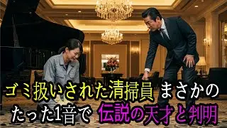 「底辺はゴミでも拾ってろ」清掃員を見下した客、その正体が『伝説の天才』と知らずに演奏を強要した末路【感動する話】【朗読】