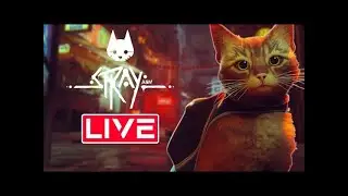 Stray Live! 🐈 Exploring Cyber City + Hidden Secrets 🔴|#CatGame #AdventureGames #IndieGames #Gamers