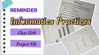 Class 12th Informatics Practices Project File cbse board Ip 2024/ Practical file link in description