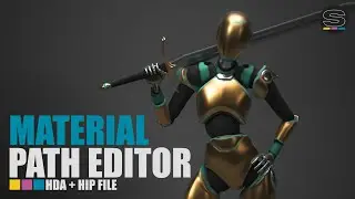 Dynamic Material Assignments for Lookdev | Material Path Editor HDA + Scene | Houdini