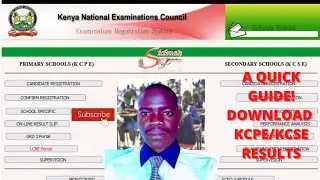 How to download KCPE / KCSE online result from KNEC portal | How to check KCPE / KCSE results online