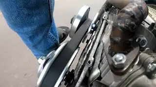 Motorized bike 212 CVT torque converter