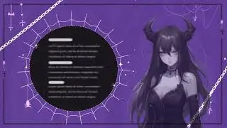 Purple Dark Goth Animated Stream Pack | Gothic Vtuber Halloween Aesthetic Overlays
