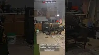 Предварительный просмотр установки гольф-симулятора на базе BenQ.