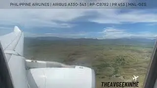 LANDING | Philippine Airlines | Airbus A330-343 | RP-C8782 | PR 453 | MNL-GES