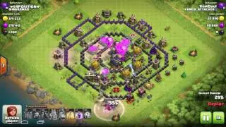 COC Balloon with Lava Hound attack strategy TH9