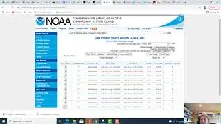 GOES satellite data selection and download